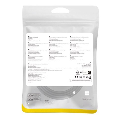 Baseus szybki kabel sieciowy RJ-45 cat.8 40Gbps 1.5m okrągły - czarny Baseus szybki kabel sieciowy RJ-45 cat.8 40Gbps 1.5m okrągły - czarny