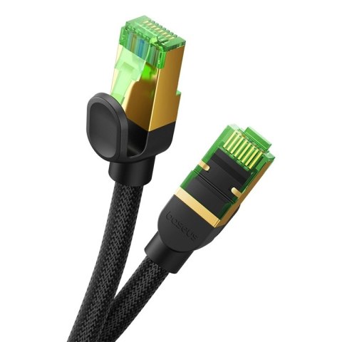 Baseus szybki kabel sieciowy RJ-45 cat.8 40Gbps 5m pleciony- czarny Baseus szybki kabel sieciowy RJ-45 cat.8 40Gbps 5m pleciony- czarny
