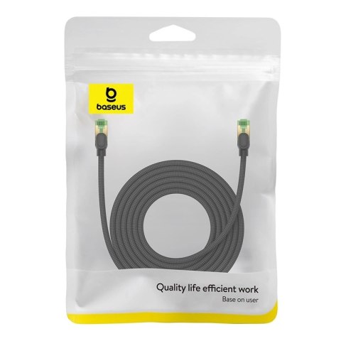 Baseus szybki kabel sieciowy RJ-45 cat.8 40Gbps 5m pleciony- czarny Baseus szybki kabel sieciowy RJ-45 cat.8 40Gbps 5m pleciony- czarny