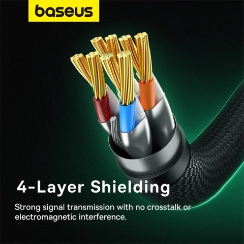 Baseus szybki kabel sieciowy RJ-45 cat.8 40Gbps 5m pleciony- czarny Baseus szybki kabel sieciowy RJ-45 cat.8 40Gbps 5m pleciony- czarny