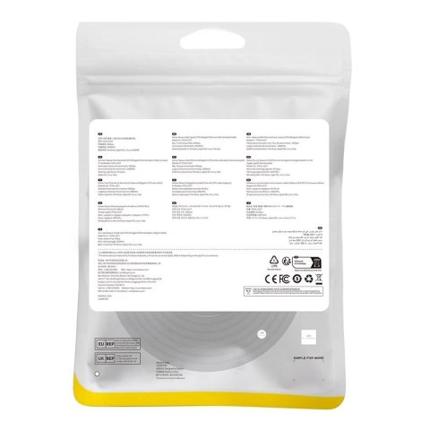 Baseus szybki kabel sieciowy RJ45 cat. 8 40Gbps 8m pleciony czarny Baseus szybki kabel sieciowy RJ45 cat. 8 40Gbps 8m pleciony czarny