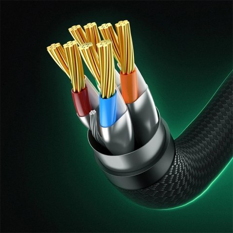 Baseus szybki kabel sieciowy RJ45 cat. 8 40Gbps 8m pleciony czarny Baseus szybki kabel sieciowy RJ45 cat. 8 40Gbps 8m pleciony czarny