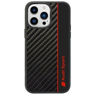 Etui Audi Carbon Fiber Stripe na iPhone 14 Pro Max - czarne