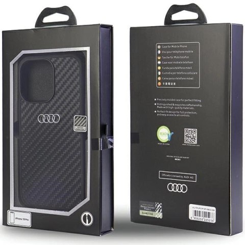 Etui Audi Carbon Fiber na iPhone 13 Pro / 13 - czarne Etui Audi Carbon Fiber na iPhone 13 Pro / 13 - czarne