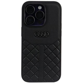 Etui Audi Genuine Leather na iPhone 14 Pro - czarne