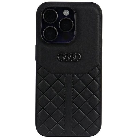Etui Audi Genuine Leather na iPhone 14 Pro - czarne Etui Audi Genuine Leather na iPhone 14 Pro - czarne