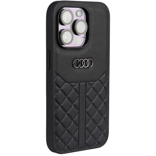 Etui Audi Genuine Leather na iPhone 14 Pro - czarne