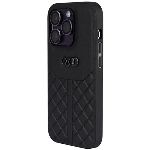 Etui Audi Genuine Leather na iPhone 14 Pro - czarne Etui Audi Genuine Leather na iPhone 14 Pro - czarne