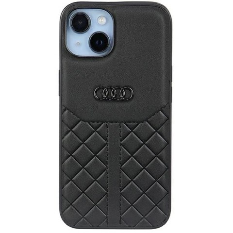 Etui Audi Genuine Leather na iPhone 14 - czarne Etui Audi Genuine Leather na iPhone 14 - czarne