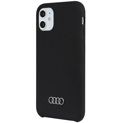 Etui Audi Silicone Case na iPhone 11 / Xr - czarne Etui Audi Silicone Case na iPhone 11 / Xr - czarne