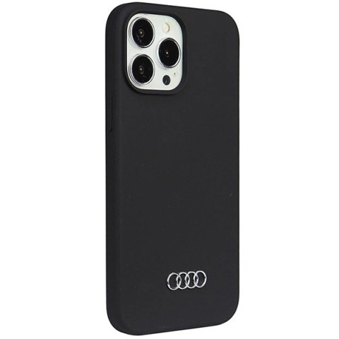 Etui Audi Silicone Case na iPhone 13 Pro Max - czarne Etui Audi Silicone Case na iPhone 13 Pro Max - czarne
