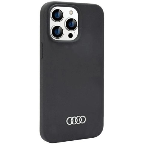 Etui Audi Silicone Case na iPhone 14 Pro Max- czarne Etui Audi Silicone Case na iPhone 14 Pro Max- czarne