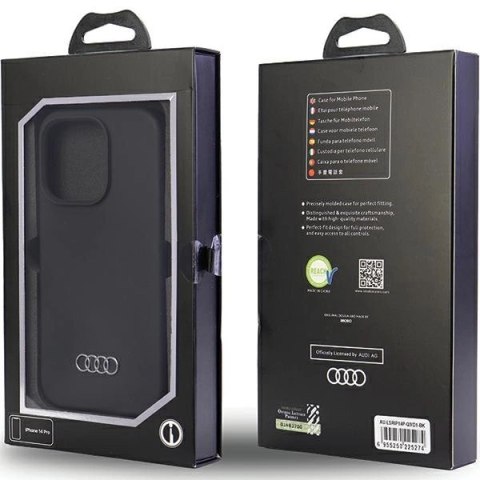 Etui Audi Silicone Case na iPhone 14 Pro - czarne Etui Audi Silicone Case na iPhone 14 Pro - czarne