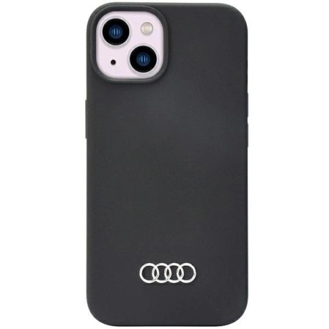 Etui Audi Silicone Case na iPhone 14 - czarne Etui Audi Silicone Case na iPhone 14 - czarne