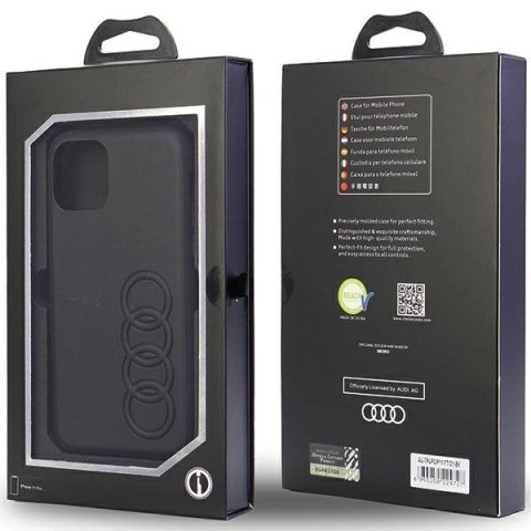Etui Audi Synthetic Leather na iPhone 11 Pro - czarne Etui Audi Synthetic Leather na iPhone 11 Pro - czarne
