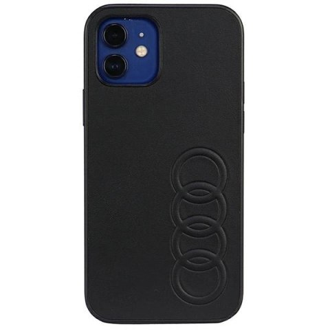 Etui Audi Synthetic Leather na iPhone 12 / iPhone 12 Pro - czarne Etui Audi Synthetic Leather na iPhone 12 / iPhone 12 Pro - czarne