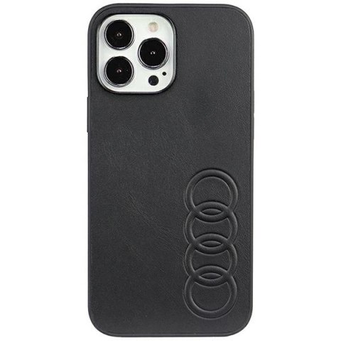 Etui Audi Synthetic Leather na iPhone 13 Pro Max - czarne Etui Audi Synthetic Leather na iPhone 13 Pro Max - czarne
