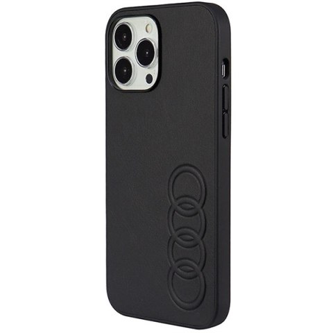 Etui Audi Synthetic Leather na iPhone 13 Pro Max - czarne Etui Audi Synthetic Leather na iPhone 13 Pro Max - czarne