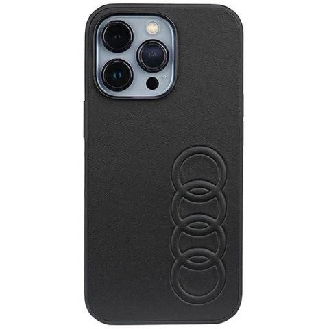 Etui Audi Synthetic Leather na iPhone 13 Pro / iPhone 13 - czarne Etui Audi Synthetic Leather na iPhone 13 Pro / iPhone 13 - czarne