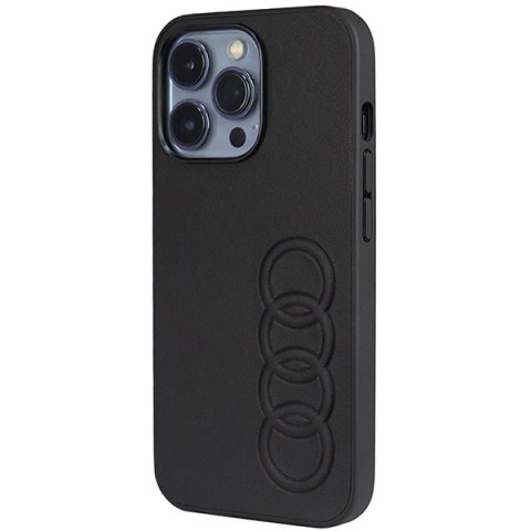 Etui Audi Synthetic Leather na iPhone 13 Pro / iPhone 13 - czarne Etui Audi Synthetic Leather na iPhone 13 Pro / iPhone 13 - czarne