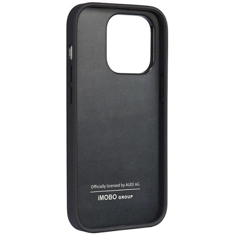 Etui Audi Synthetic Leather na iPhone 14 Pro - czarne Etui Audi Synthetic Leather na iPhone 14 Pro - czarne