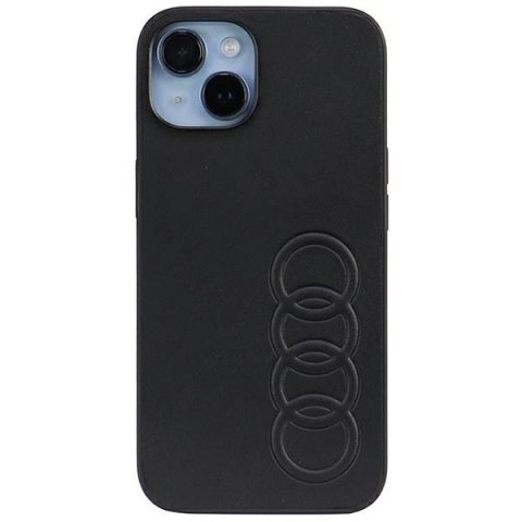 Etui Audi Synthetic Leather na iPhone 14 - czarne Etui Audi Synthetic Leather na iPhone 14 - czarne