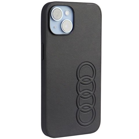 Etui Audi Synthetic Leather na iPhone 14 - czarne Etui Audi Synthetic Leather na iPhone 14 - czarne