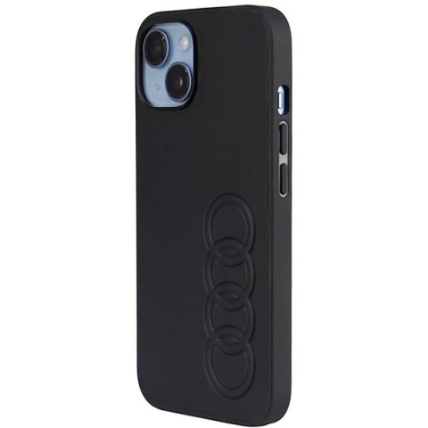 Etui Audi Synthetic Leather na iPhone 14 - czarne Etui Audi Synthetic Leather na iPhone 14 - czarne