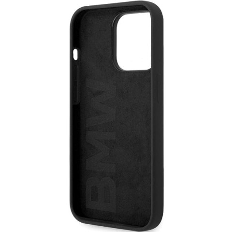 Etui BMW Signature Liquid Silicone MagSafe na iPhone 14 Pro - czarne