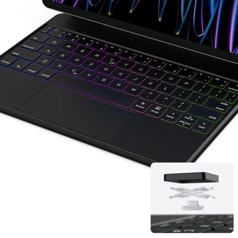 Etui Dux Ducis Keyboard (MK Series) z klawiaturą Bluetooth na iPad Air 4 / 5 / iPad Pro 11" 2018-2022 - czarna Etui Dux Ducis Keyboard (MK Series) z klawiaturą Bluetooth na iPad Air 4 / 5 / iPad Pro 11" 2018-2022 - czarna