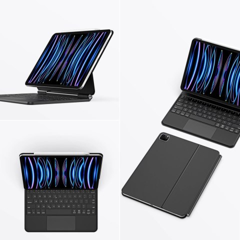 Etui Dux Ducis Keyboard (MK Series) z klawiaturą Bluetooth na iPad Air 4 / 5 / iPad Pro 11" 2018-2022 - czarna Etui Dux Ducis Keyboard (MK Series) z klawiaturą Bluetooth na iPad Air 4 / 5 / iPad Pro 11" 2018-2022 - czarna