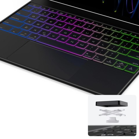 Etui Dux Ducis Keyboard (MK Series) z klawiaturą Bluetooth na iPad Pro 12.9" 2020-2022 - czarne Etui Dux Ducis Keyboard (MK Series) z klawiaturą Bluetooth na iPad Pro 12.9" 2020-2022 - czarne