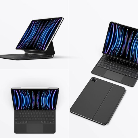 Etui Dux Ducis Keyboard (MK Series) z klawiaturą Bluetooth na iPad Pro 12.9" 2020-2022 - czarne Etui Dux Ducis Keyboard (MK Series) z klawiaturą Bluetooth na iPad Pro 12.9" 2020-2022 - czarne