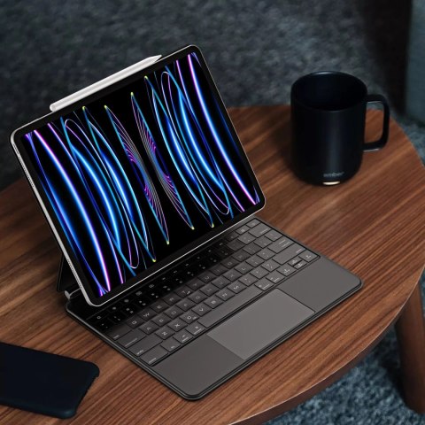 Etui Dux Ducis Keyboard (MK Series) z klawiaturą Bluetooth na iPad Pro 12.9" 2020-2022 - czarne Etui Dux Ducis Keyboard (MK Series) z klawiaturą Bluetooth na iPad Pro 12.9" 2020-2022 - czarne