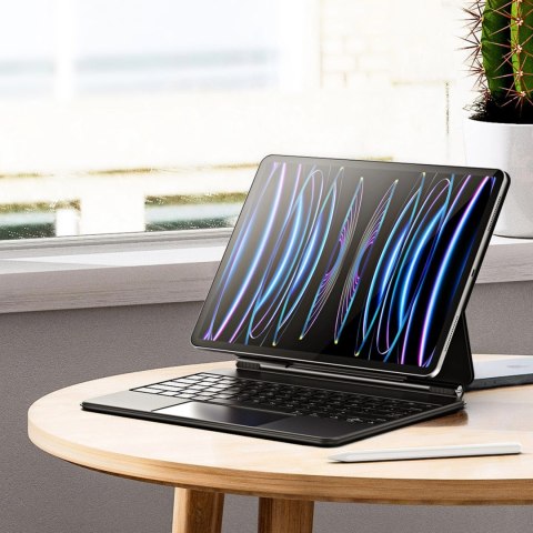 Etui Dux Ducis Keyboard (MK Series) z klawiaturą Bluetooth na iPad Pro 12.9" 2020-2022 - czarne Etui Dux Ducis Keyboard (MK Series) z klawiaturą Bluetooth na iPad Pro 12.9" 2020-2022 - czarne