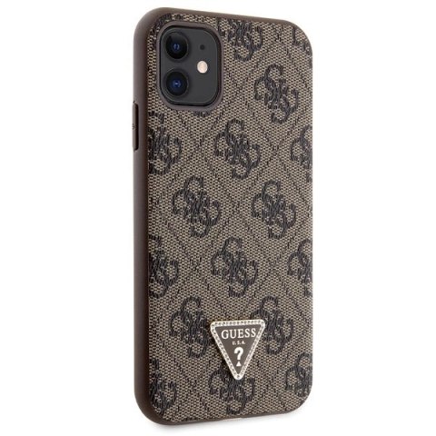 Etui Guess Crossbody 4G Metal Logo na iPhone 11 / Xr - brązowe