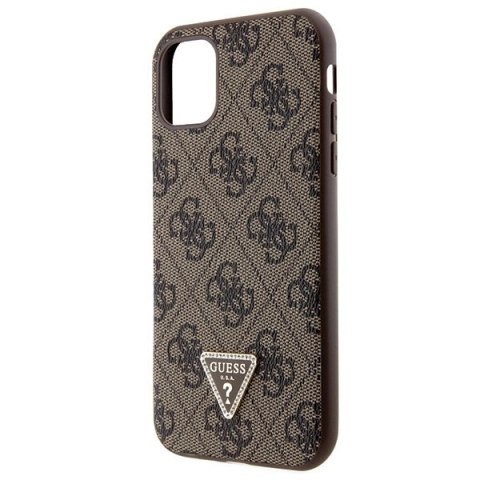 Etui Guess Crossbody 4G Metal Logo na iPhone 11 / Xr - brązowe