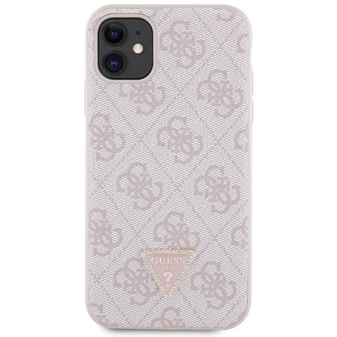 Etui Guess Crossbody 4G Metal Logo na iPhone 11 / Xr - różowe