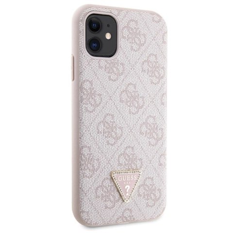Etui Guess Crossbody 4G Metal Logo na iPhone 11 / Xr - różowe