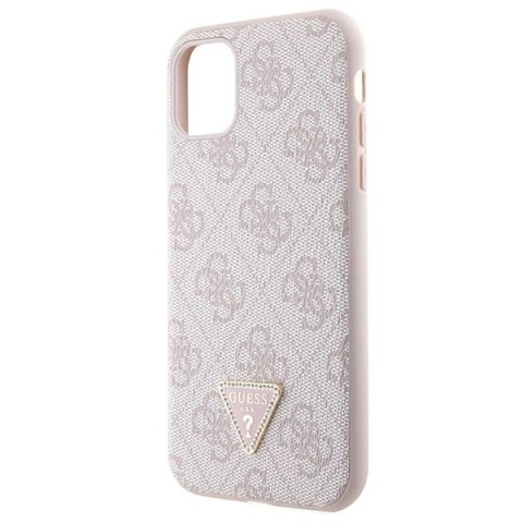 Etui Guess Crossbody 4G Metal Logo na iPhone 11 / Xr - różowe