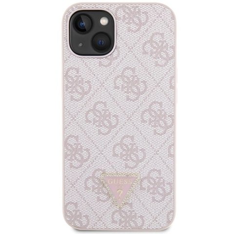 Etui Guess Crossbody 4G Metal Logo na iPhone 14 Pro Max - różowe