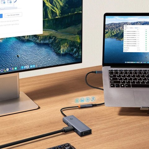 Kabel Baseus B0063370C111-00 USB-C - USB-C 4K 60Hz 100W 5A 10Gb/s 0,5m - czarny Kabel Baseus B0063370C111-00 USB-C - USB-C 4K 60Hz 100W 5A 10Gb/s 0,5m - czarny