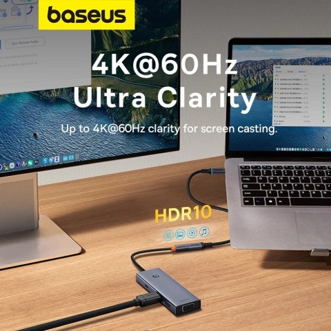 Kabel Baseus B0063370C111-00 USB-C - USB-C 4K 60Hz 100W 5A 10Gb/s 0,5m - czarny Kabel Baseus B0063370C111-00 USB-C - USB-C 4K 60Hz 100W 5A 10Gb/s 0,5m - czarny