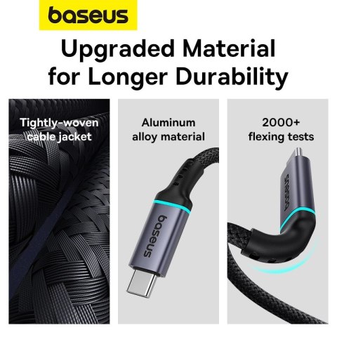 Kabel Baseus B0063370C111-00 USB-C - USB-C 4K 60Hz 100W 5A 10Gb/s 0,5m - czarny Kabel Baseus B0063370C111-00 USB-C - USB-C 4K 60Hz 100W 5A 10Gb/s 0,5m - czarny