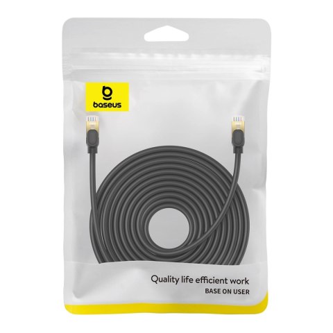 Kabel Ethernet Baseus High Speed Cat 8 40 Gb/s 15 m - czarny Kabel Ethernet Baseus High Speed Cat 8 40 Gb/s 15 m - czarny
