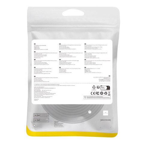 Kabel Ethernet Baseus High Speed Cat 8 40 Gb/s 15 m - czarny Kabel Ethernet Baseus High Speed Cat 8 40 Gb/s 15 m - czarny