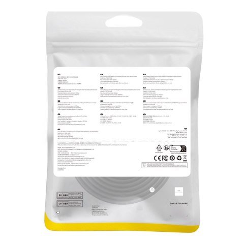 Kabel Ethernet Baseus High Speed Cat 8 40 Gb/s 5 m - czarny Kabel Ethernet Baseus High Speed Cat 8 40 Gb/s 5 m - czarny