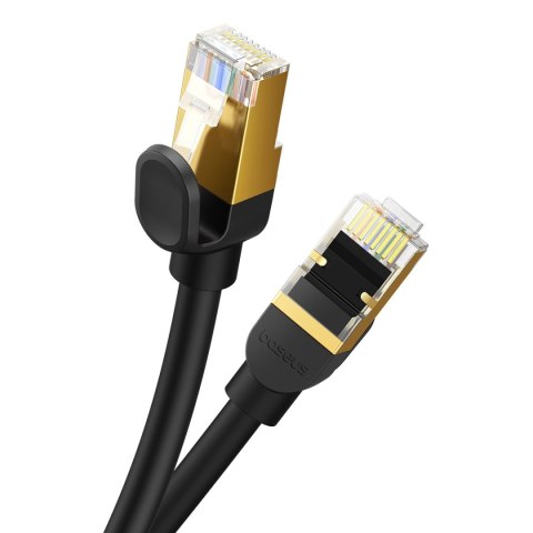 Kabel Ethernet Baseus High Speed Cat 8 40 Gb/s 8 m - czarny Kabel Ethernet Baseus High Speed Cat 8 40 Gb/s 8 m - czarny