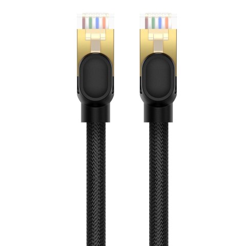 Kabel Ethernet Baseus High Speed Cat 8 40 Gb/s 8 m - czarny Kabel Ethernet Baseus High Speed Cat 8 40 Gb/s 8 m - czarny
