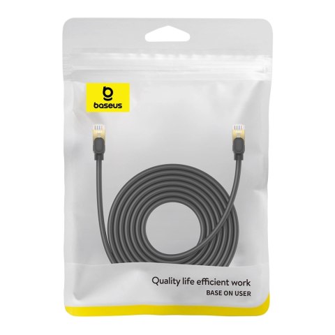 Kabel Ethernet Baseus High Speed Cat 8 40 Gb/s 8 m - czarny Kabel Ethernet Baseus High Speed Cat 8 40 Gb/s 8 m - czarny